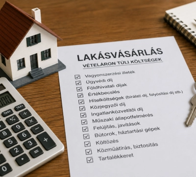 Lakásvásárlás előtt: milyen költségekkel kell számolni a vételáron túl?